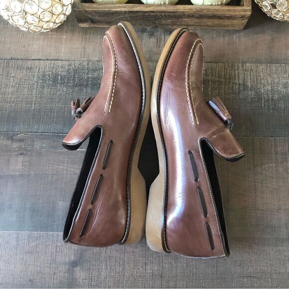 Donald Pliner Leather Loafers - Picture 4 of 9